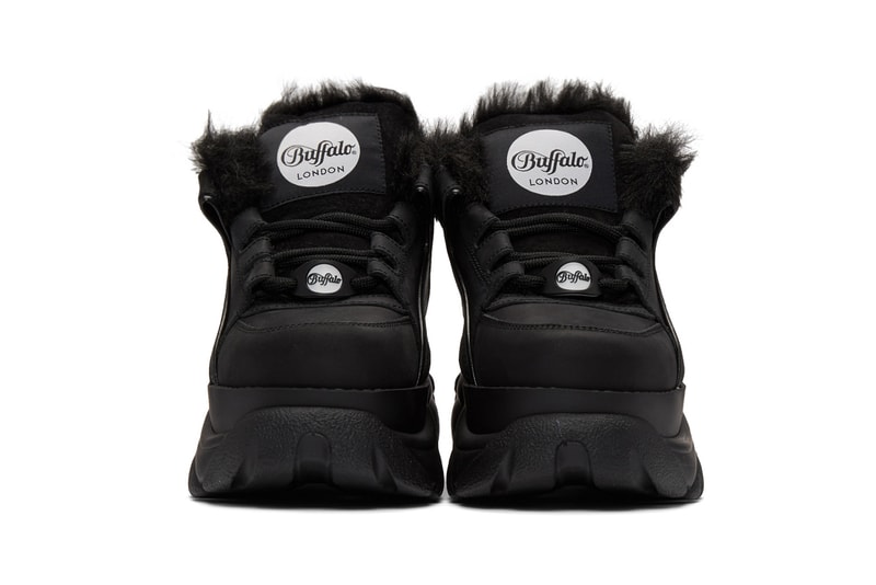 Junya Watanabe x Buffalo London Sherpa Lined Sneaker Black White 