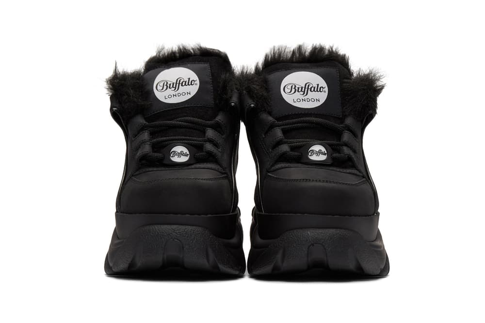 Junya Watanabe x Buffalo London Sherpa Lined Sneaker Black White