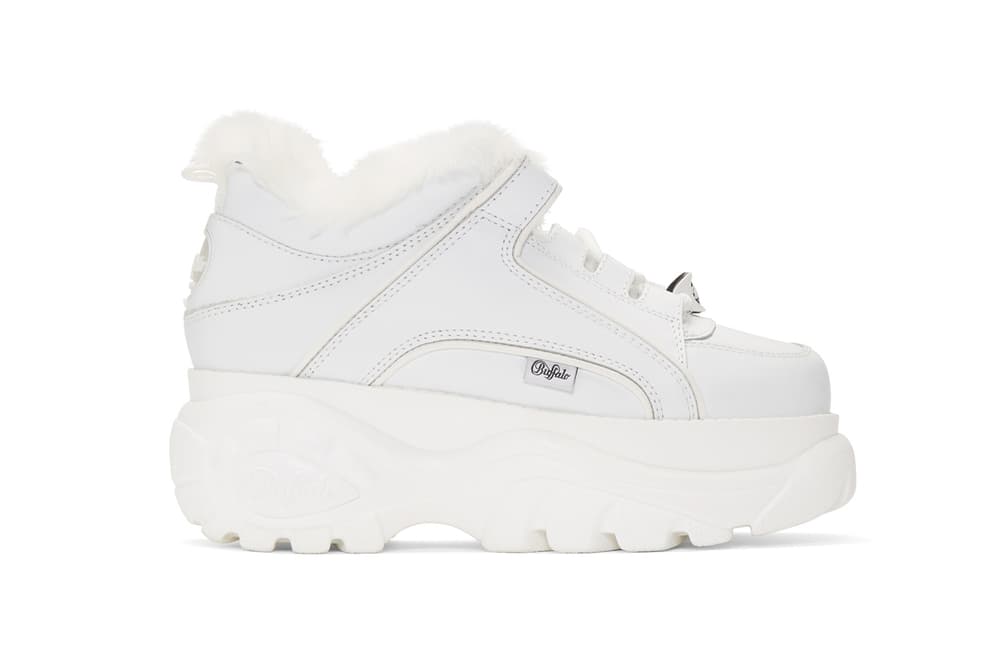Junya Watanabe x Buffalo London Sherpa Lined Sneaker Black White