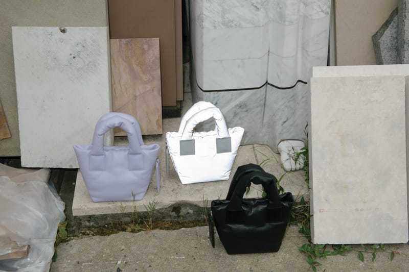 kara puffer tote