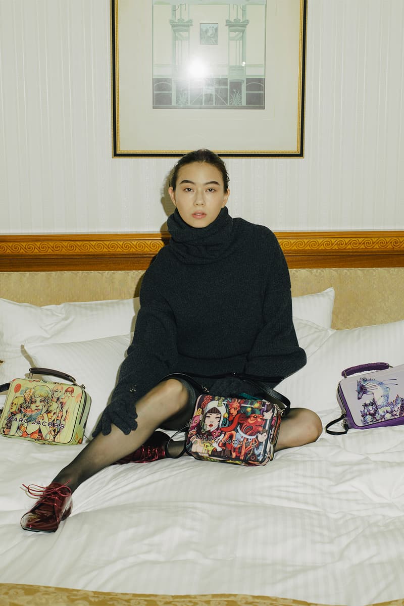 lauren tsai terrace house netflix collaboration marc jacobs handbags mini backpacks wallets campaign lookbook