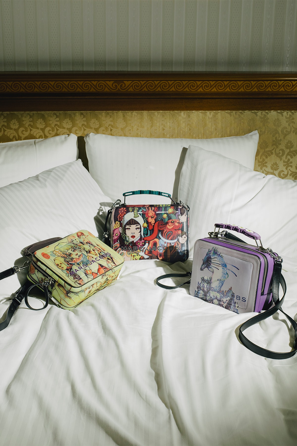 lauren tsai terrace house netflix collaboration marc jacobs handbags mini backpacks wallets campaign lookbook
