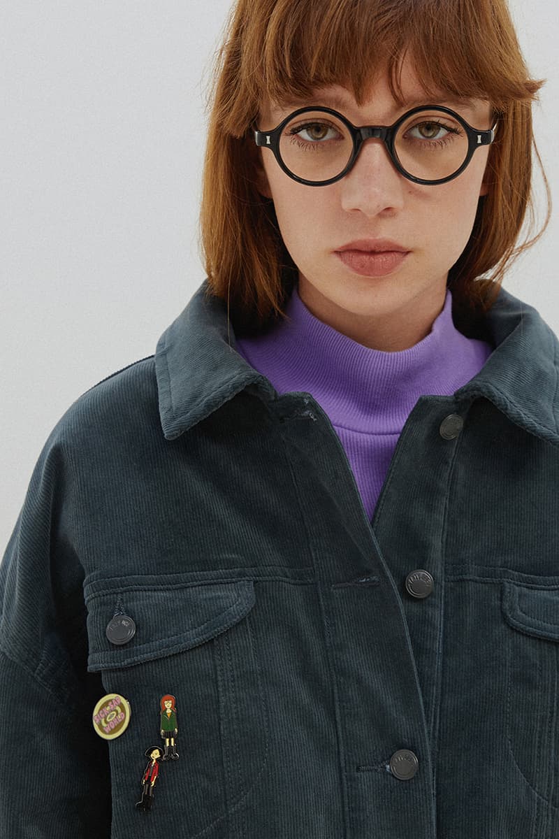Lazy Oaf Daria '90s MTV Apparel Collaboration T-Shirt Jacket Jeans Bag Pins Cardigan Collection