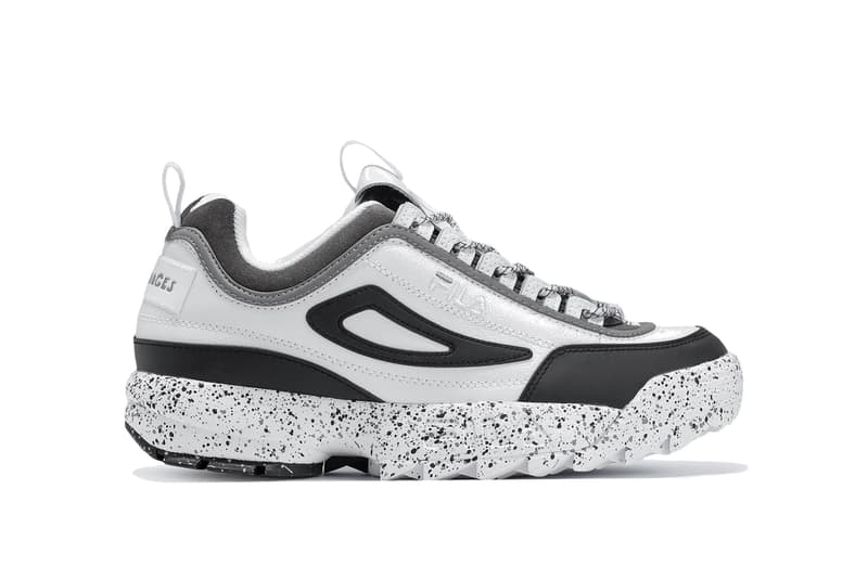 Liam Hodges x FILA Disruptor Collaboration Sneaker White Grey Black Silhouette Exclusive 