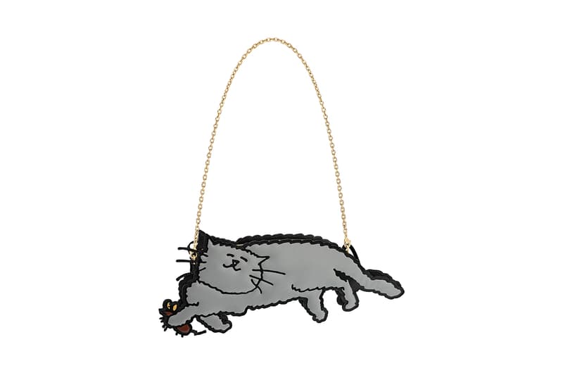 Louis Vuitton Grace Coddington Cruise 2019 Collaboration Cat Grey Bag Chain