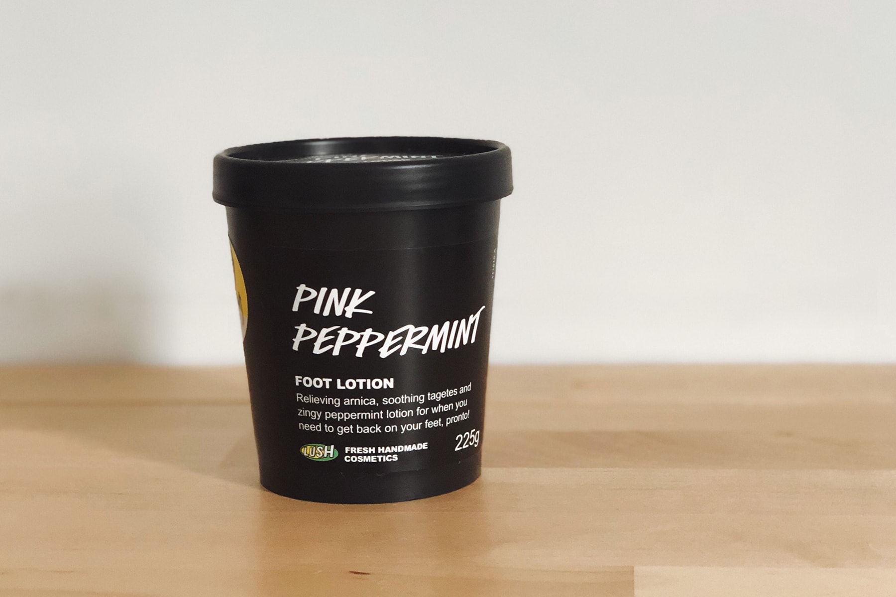 lush cosmetics pink peppermint foot lotion sore feet cracked heels dry winter