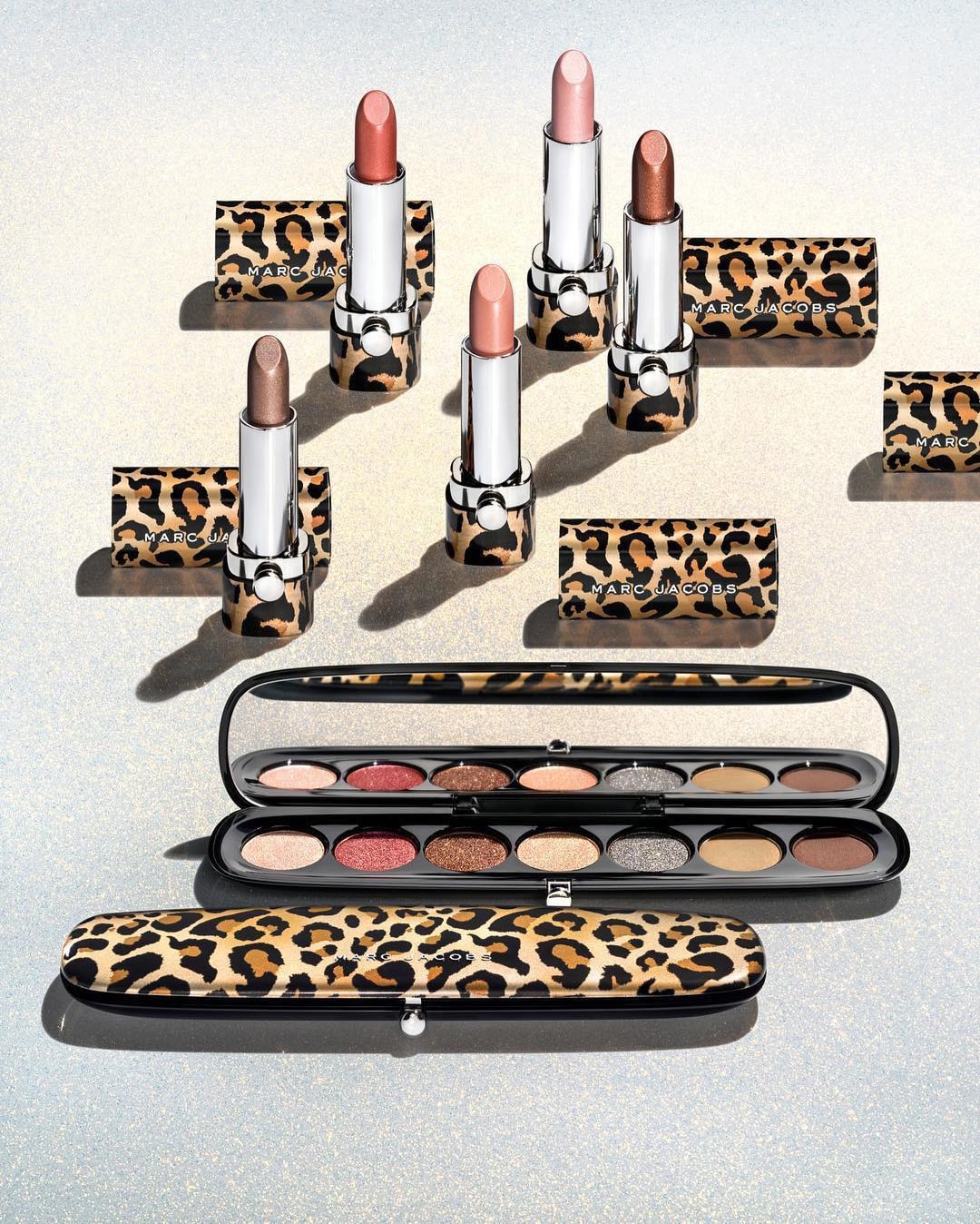 Marc Jacobs Beauty Leopard Frost Collection Makeup Lipstick Eyeshadow Shimmer Glitter 