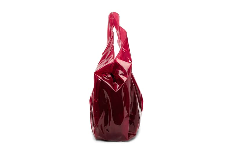 Marine Serre Red PVC Shopping Tote Bag Plastic Transparent