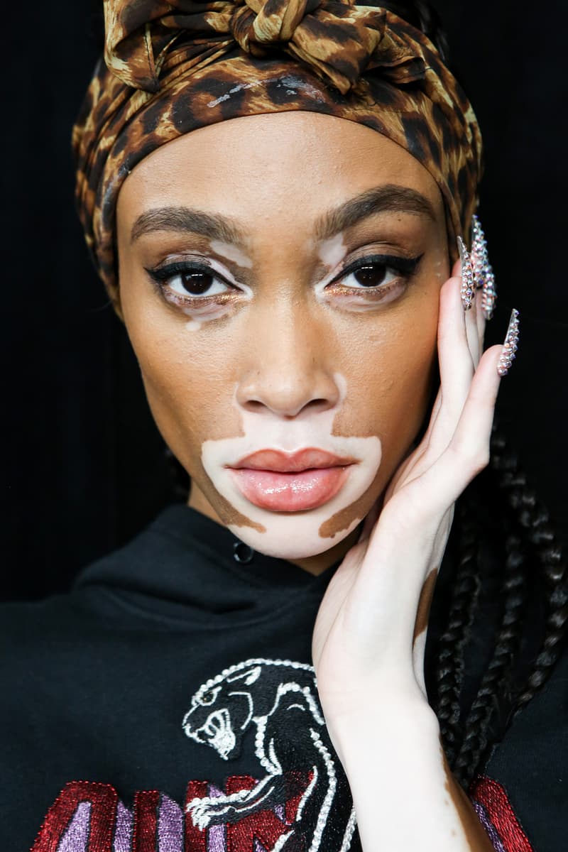 Moschino x H&M Collection Backstage Look Winnie Harlow