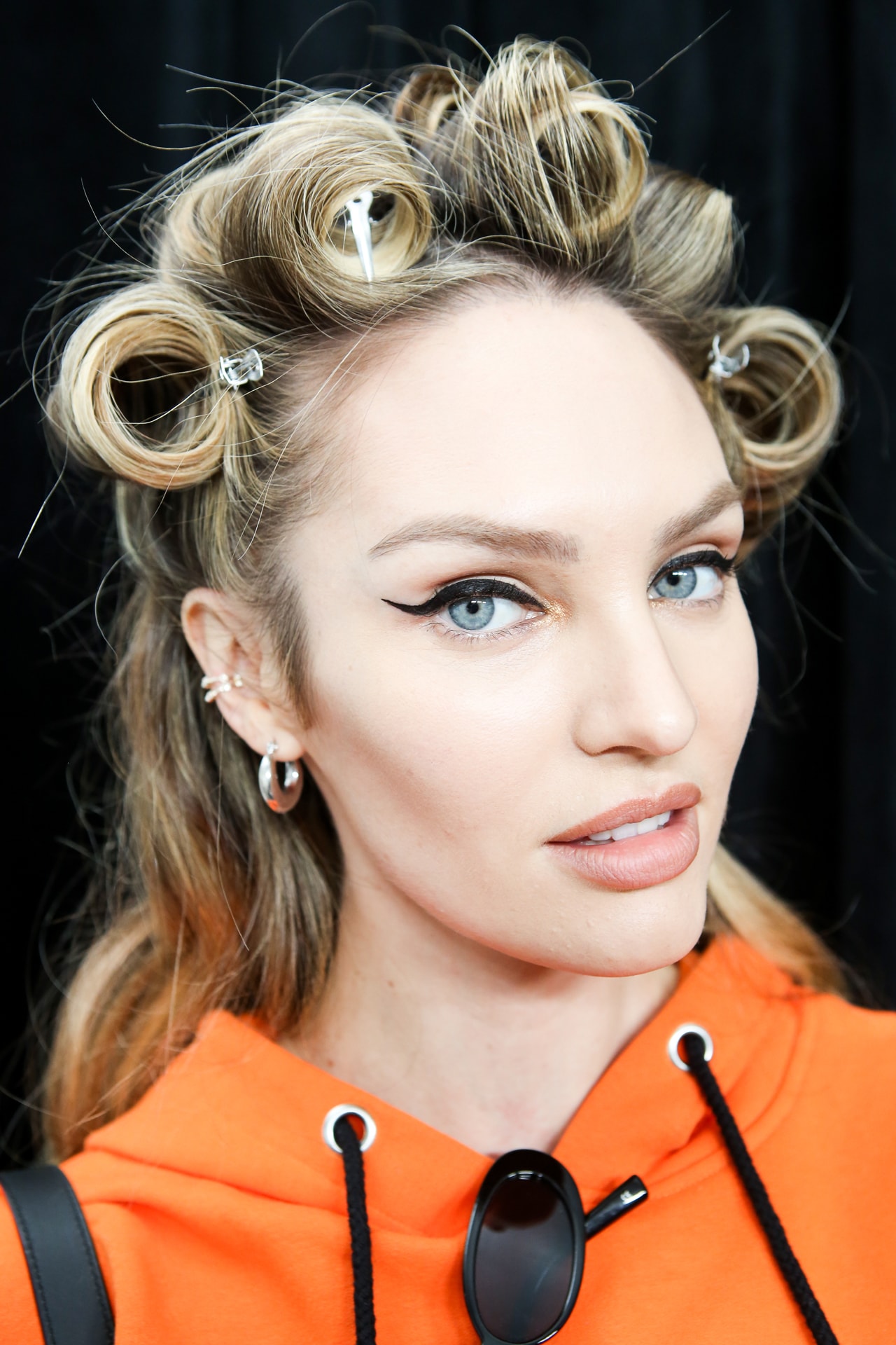 Moschino x H&M Collection Backstage Look Candice Swanepoel
