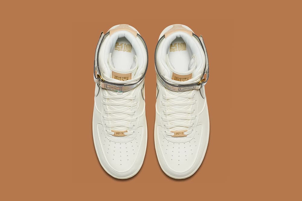 nike air force 1 high nai ke holographic iridescent shanghai the bund china
