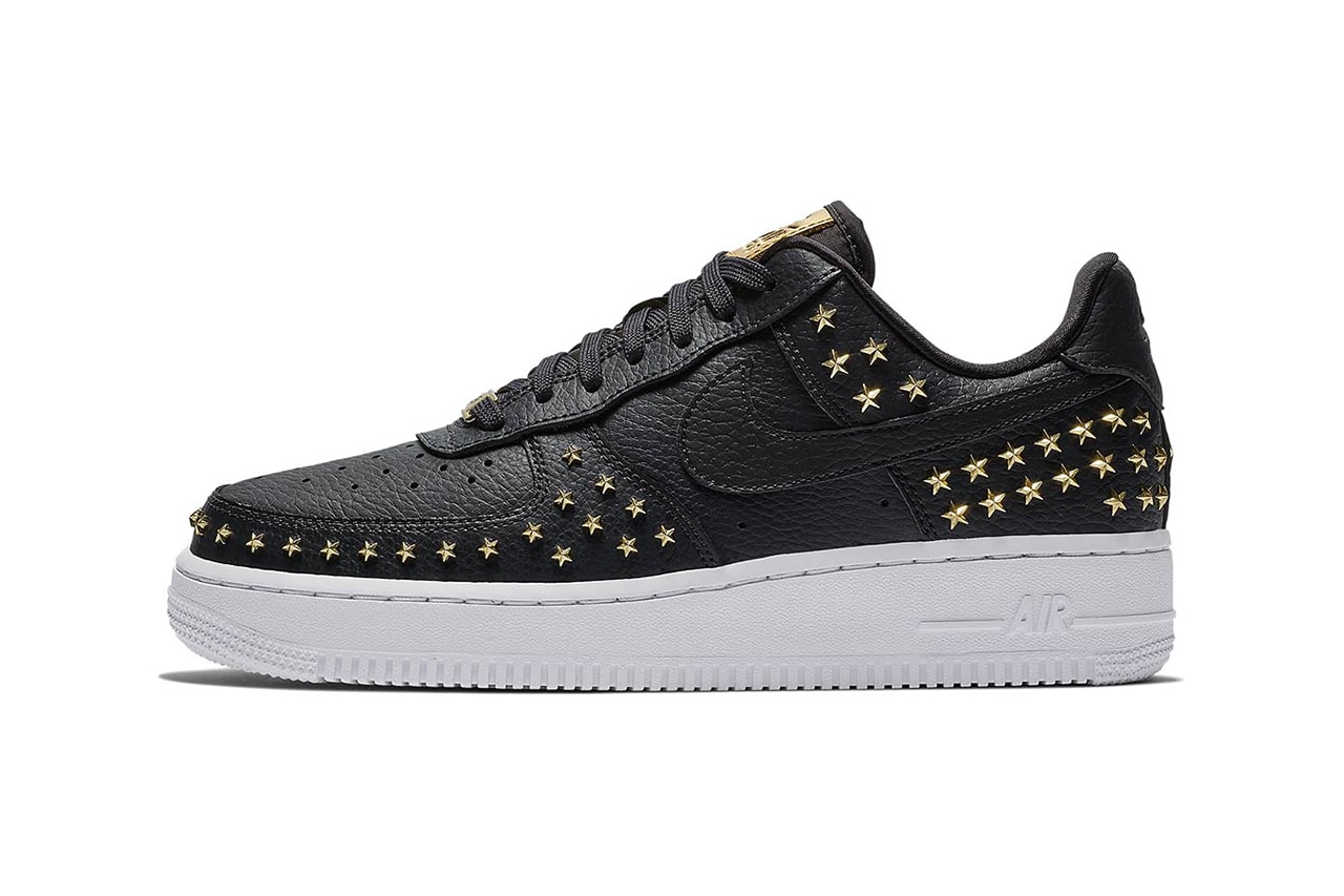 Nike Star Studded Air Force 1 Black White Trainers Sneakers Singles' Day 2018