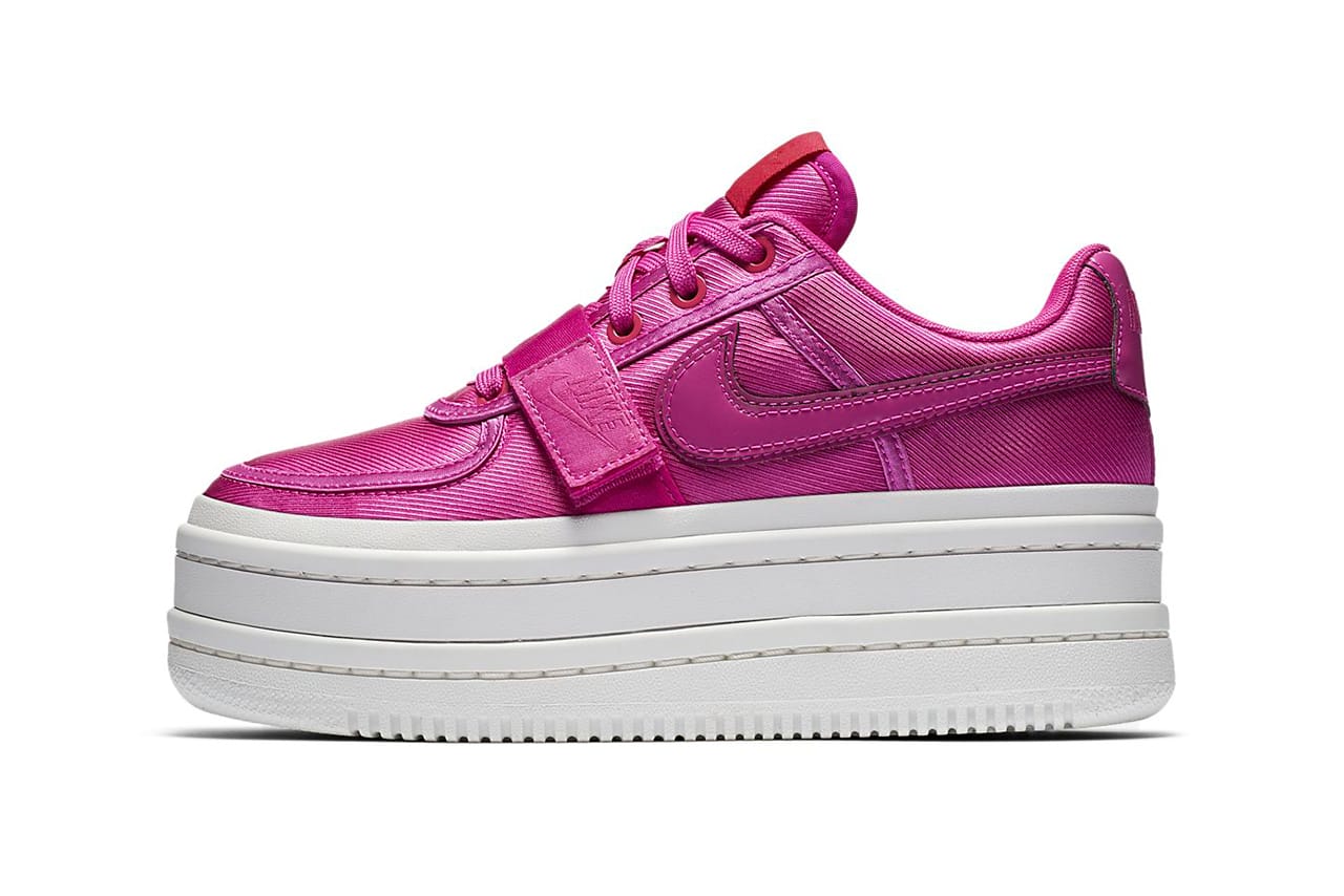 pink nike platform sneakers