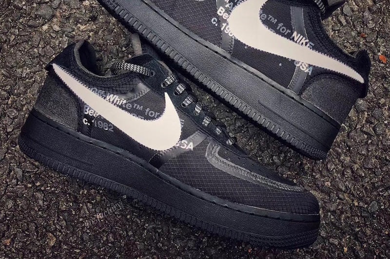 Off-White Virgil Abloh Nike Collaboration Air Force 1 Black Release Info
