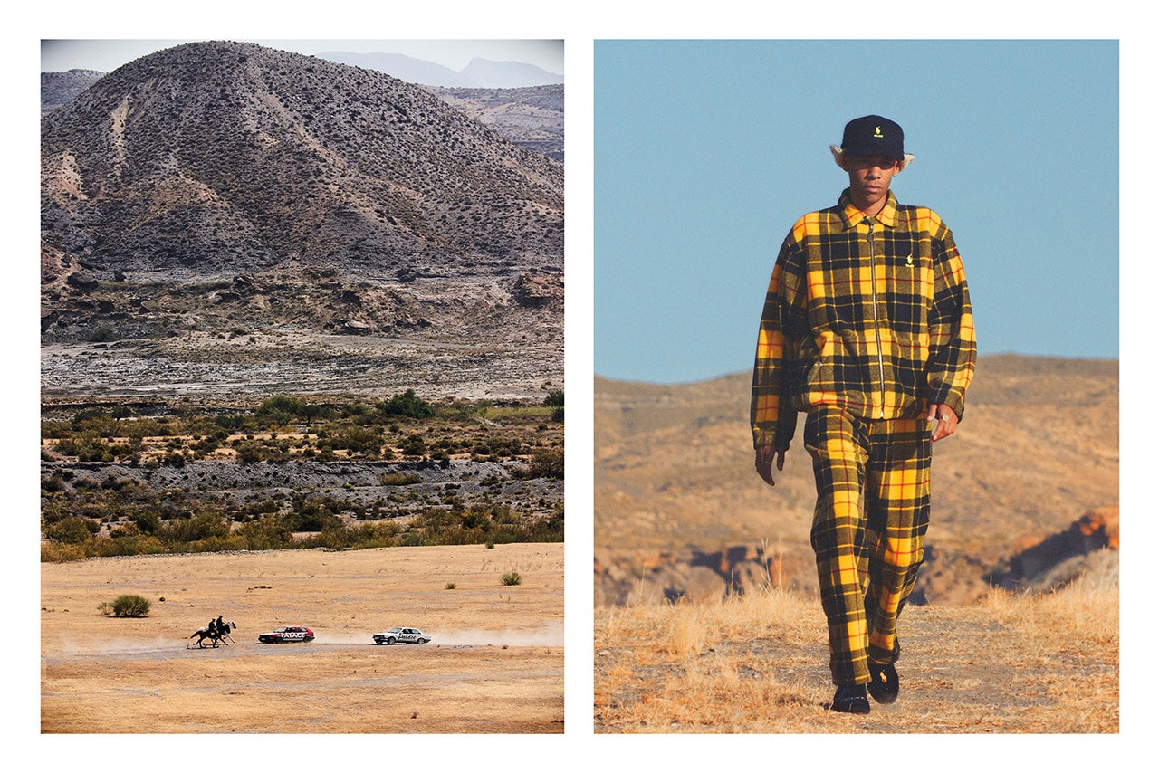 Palace Skateboards x Polo Ralph Lauren Collection Lookbook Checkered Shirt Trousers Yellow Black