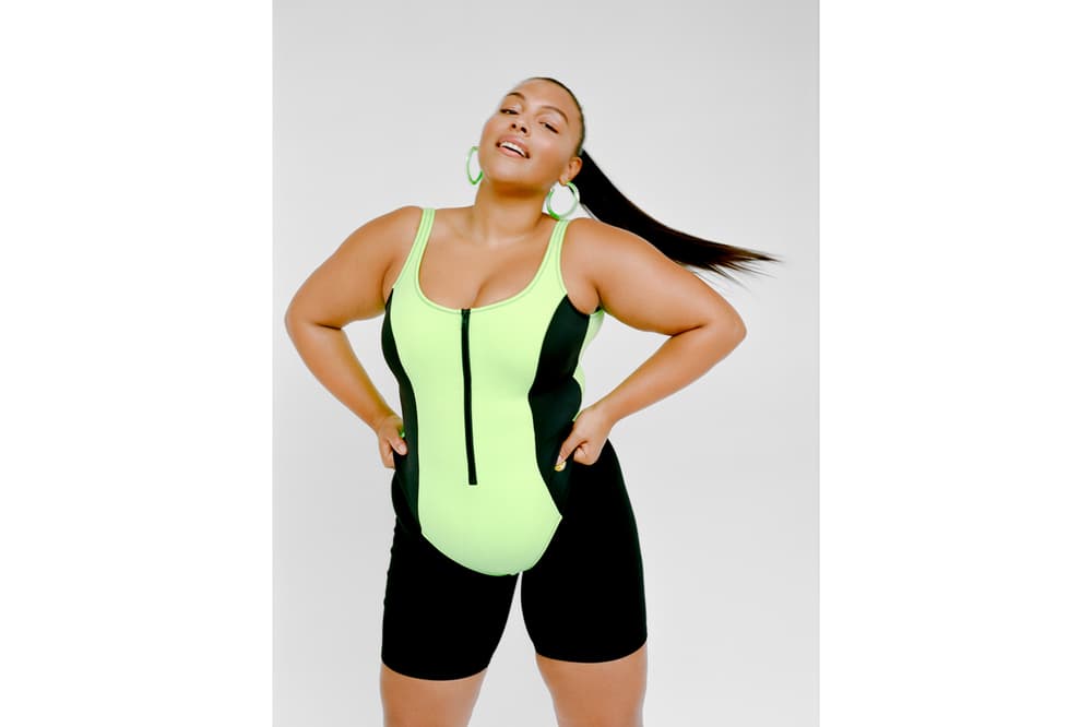 LOUCITE by Alison Lou Paloma Elsesser Campaign Medium Jelly Hoops Neon Green