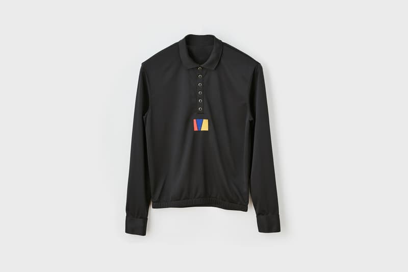 Pyer Moss x Reebok Fall Winter 2018 Collection 1 Long-Sleeve Polo Black