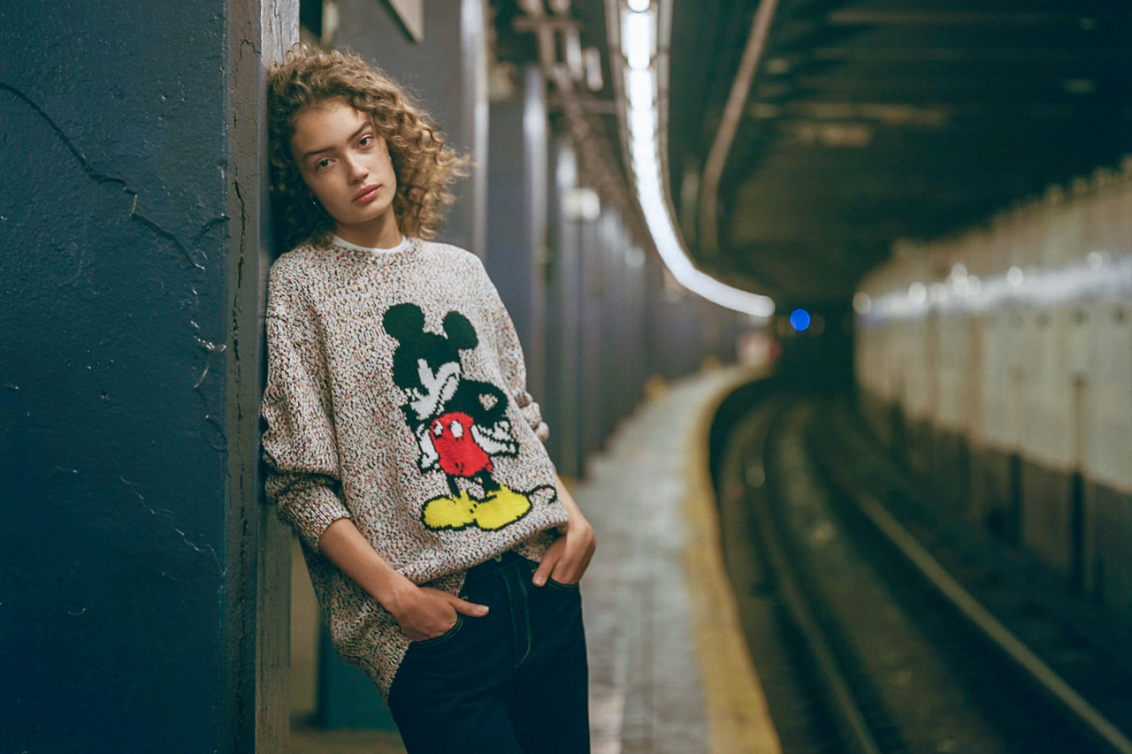 rag & bone x Disney Mickey Mouse Collection Sweater Grey