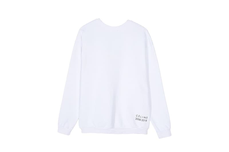 Sporty & Rich celine Crowd-critic Phoebe Philo Sweatshirt White Print Homage Restock