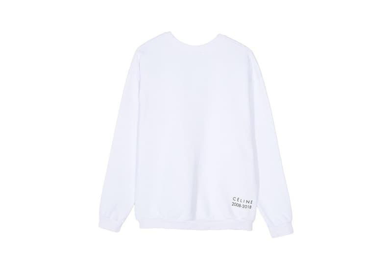 Sporty & Rich Celine Phoebe Philo Sweatshirt White Print Homage Restock