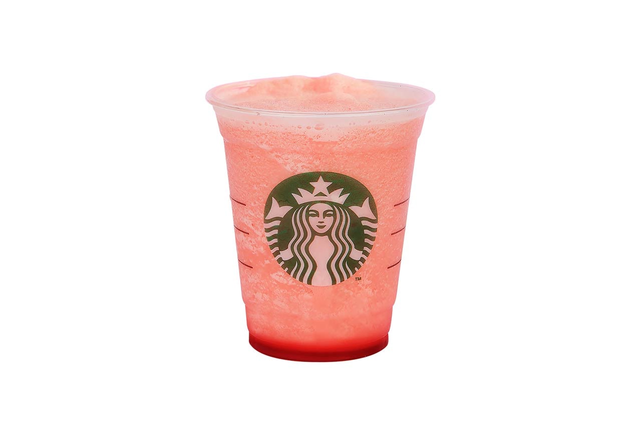 Starbucks Indonesia PINKVOICE Iced Pink Macchiatto Strawberry Cold Foam Iced Espresso Fantasia Yogurt Frappuccino