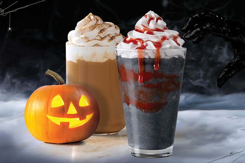 Starbucks Black Zombie Frappuccino Drink Singapore Halloweeen