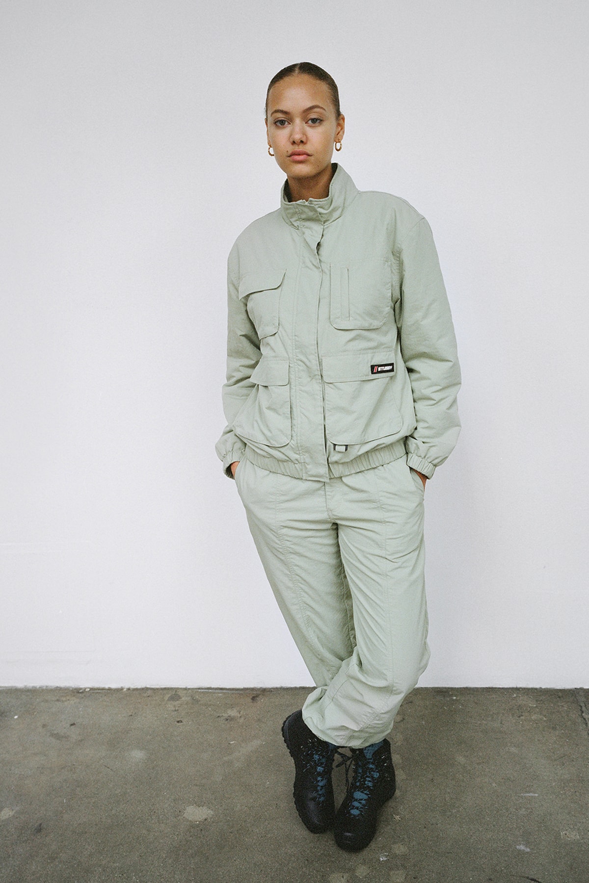 Stussy Women's Holiday 2018 Collection Lookbook Track Suit Green