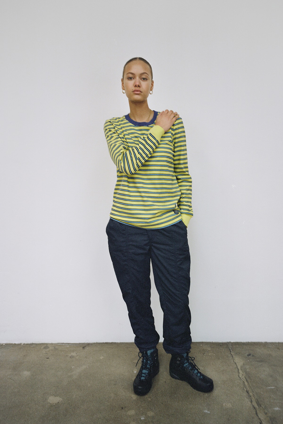 Stussy Women's Holiday 2018 Collection Lookbook Dress Striped Top Green Blue