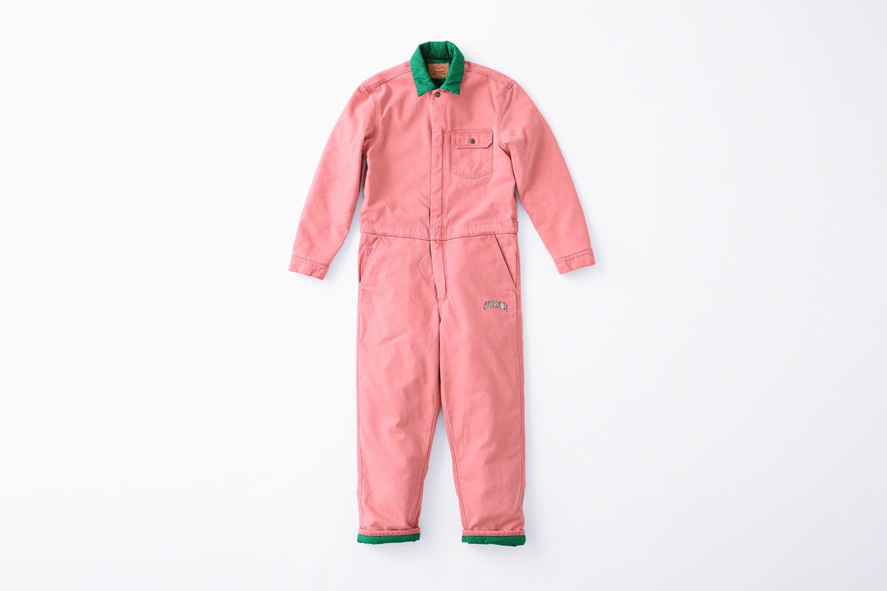 Supreme x Levi's Fall/Winter 2018 Collection Denim Coveralls Pink Green