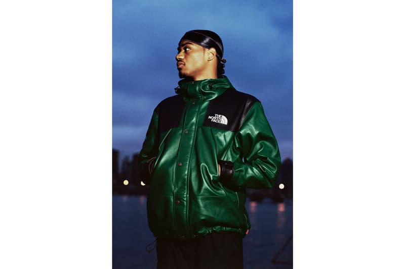 Supreme x The North Face Fall 2018 Leather Collection Mountain Parka Green