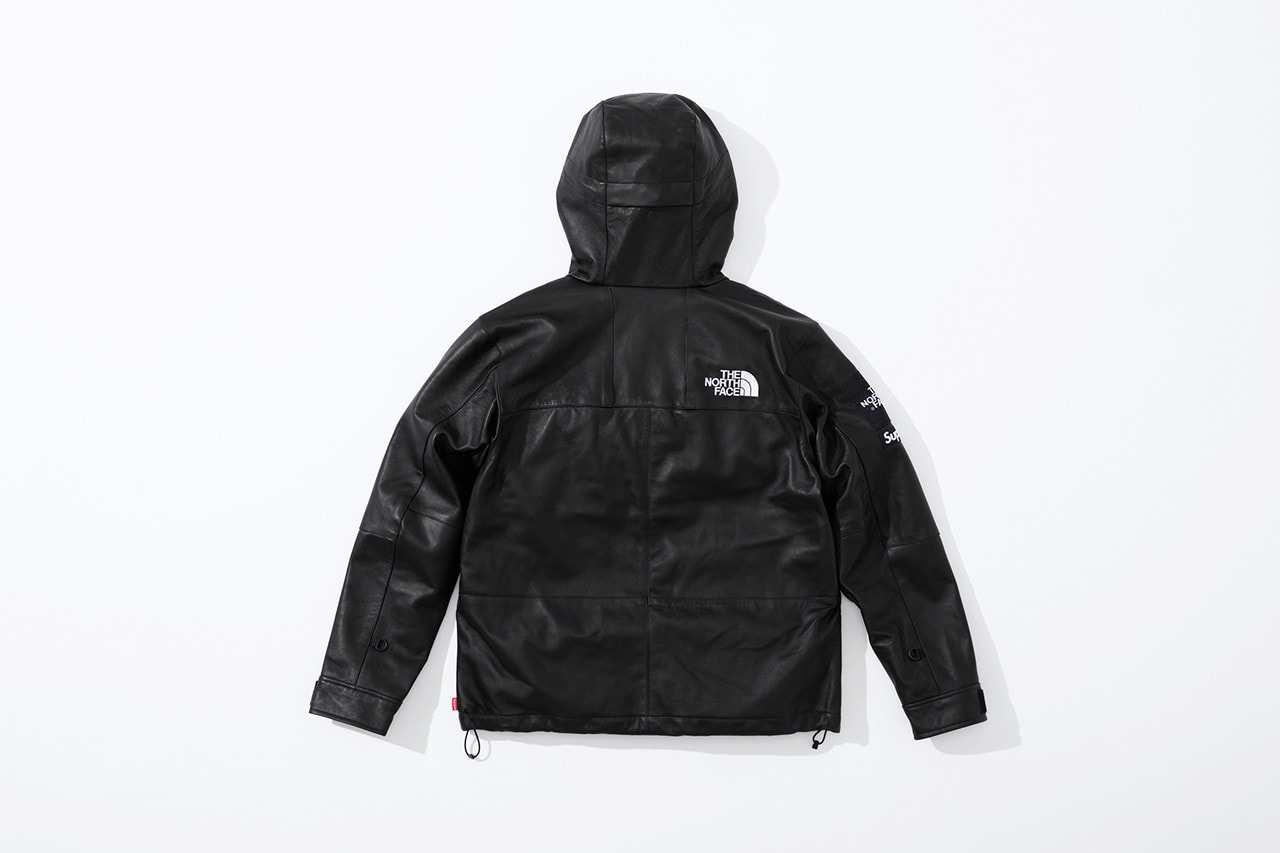 Supreme x The North Face Fall 2018 Leather Collection Mountain Parka Black
