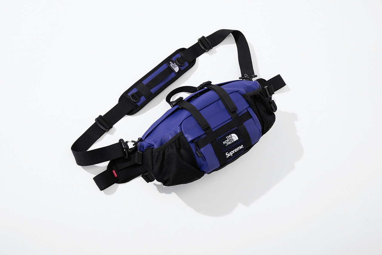 Supreme x The North Face Fall 2018 Leather Collection Mountain Waist Bag Purple