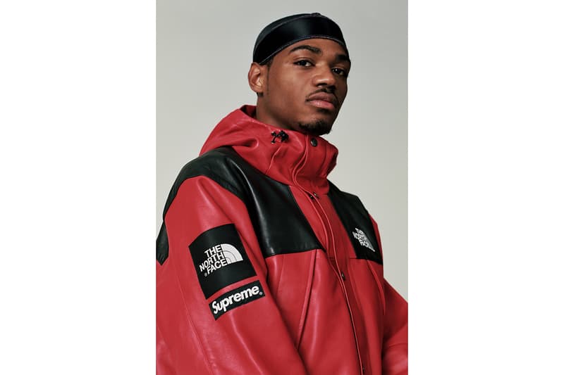 Supreme x The North Face Fall 2018 Leather Collection Mountain Parka Red