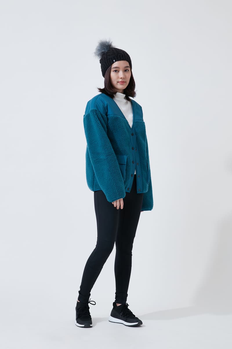 The North Face Urban Exploration Black Series Fall Winter 2018 Cardigan Blue Leggings Black
