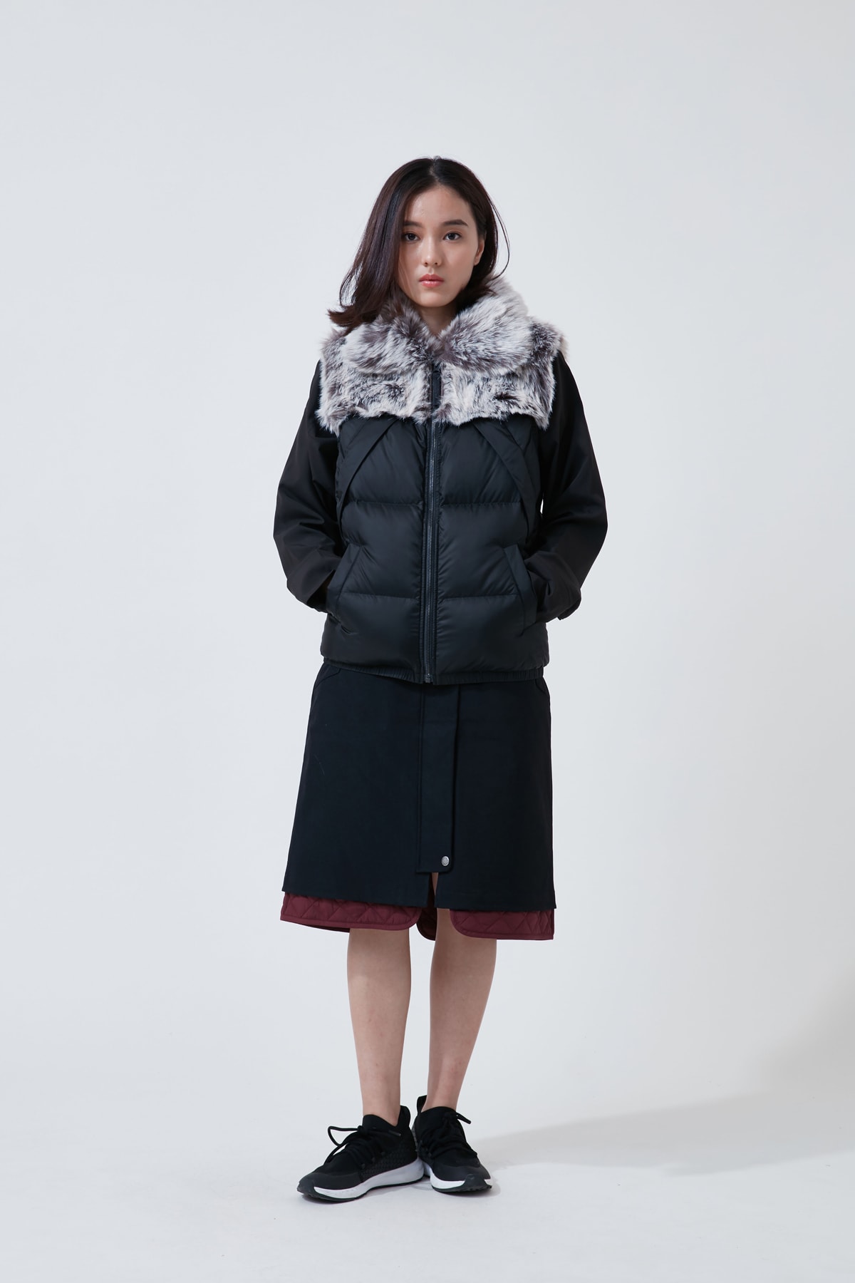 The North Face Urban Exploration Black Series Fall Winter 2018 Jacket Skirt Black