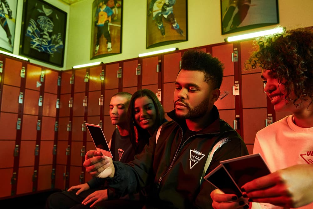 the weeknd xo puma terrain fall winter collaboration drop 1 90s archive track pants beanie backpack jackets bomber
