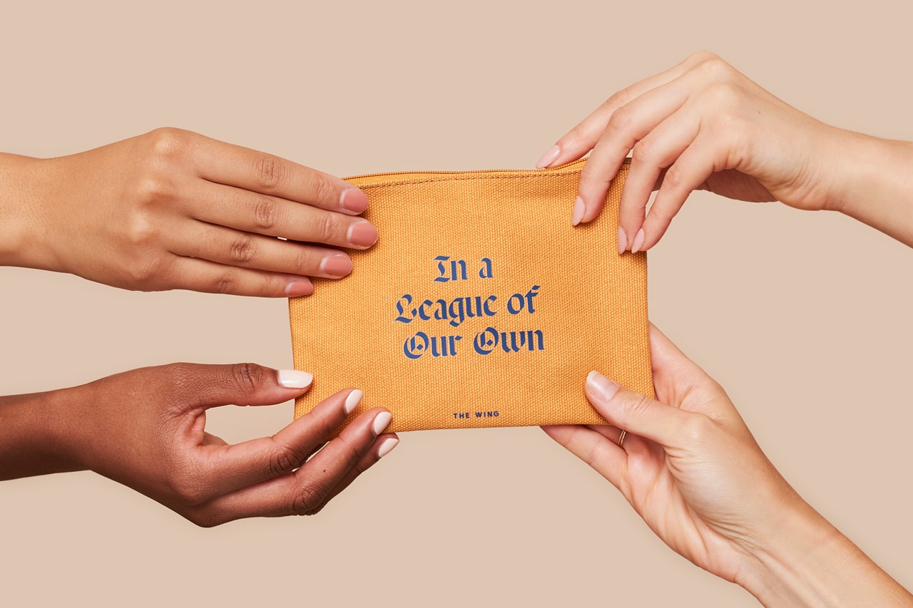 The Wing Fall 2018 In A League of Our Own Pouch Yellow