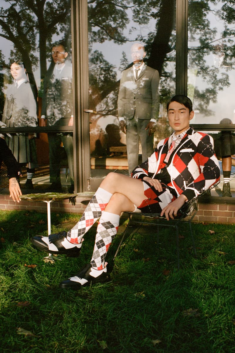 Thom Browne Golf Capsule Collection Checkered Blazer Shorts Red Navy White