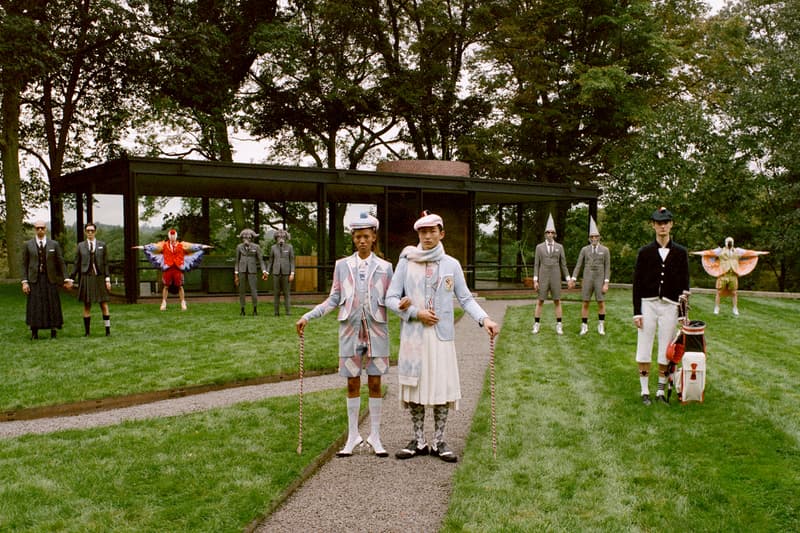 Thom Browne Golf Capsule Collection Suit Blue White Pink