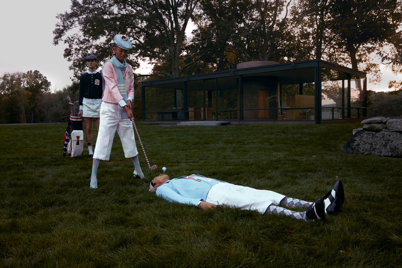 Thom Browne Golf Capsule Collection Blazers Pink Blue Shorts White