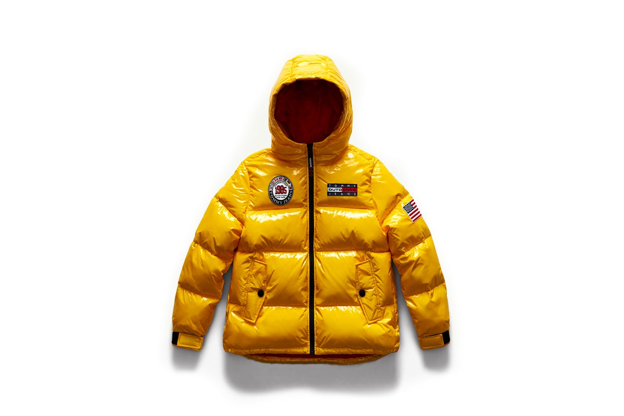 Tommy Jeans Outdoors Fall 2018 Capsule Collection Puffer Yellow
