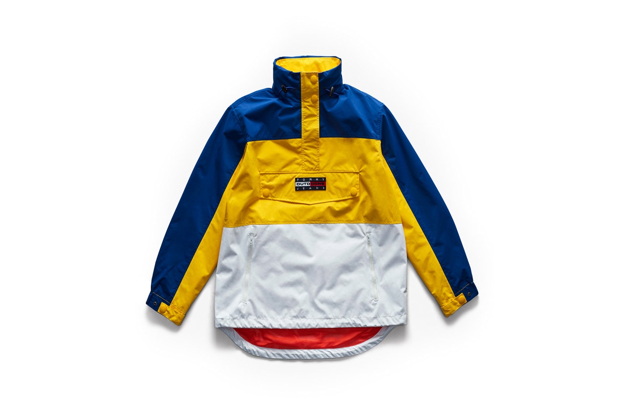 Tommy Jeans Outdoors Fall 2018 Capsule Collection Windbreaker Blue Yellow White