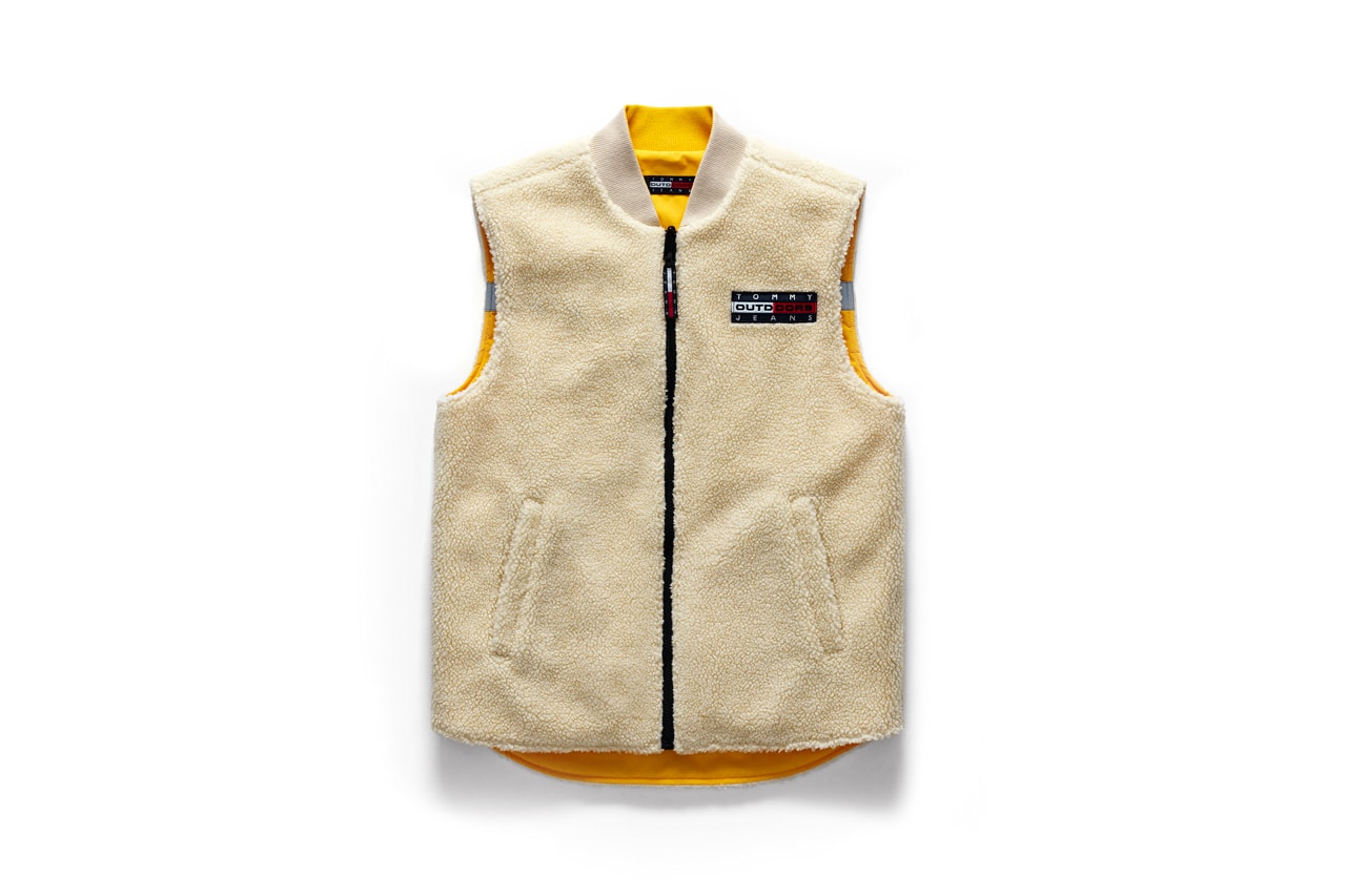Tommy Jeans Outdoors Fall 2018 Capsule Collection Reversible Vest Tan Yellow