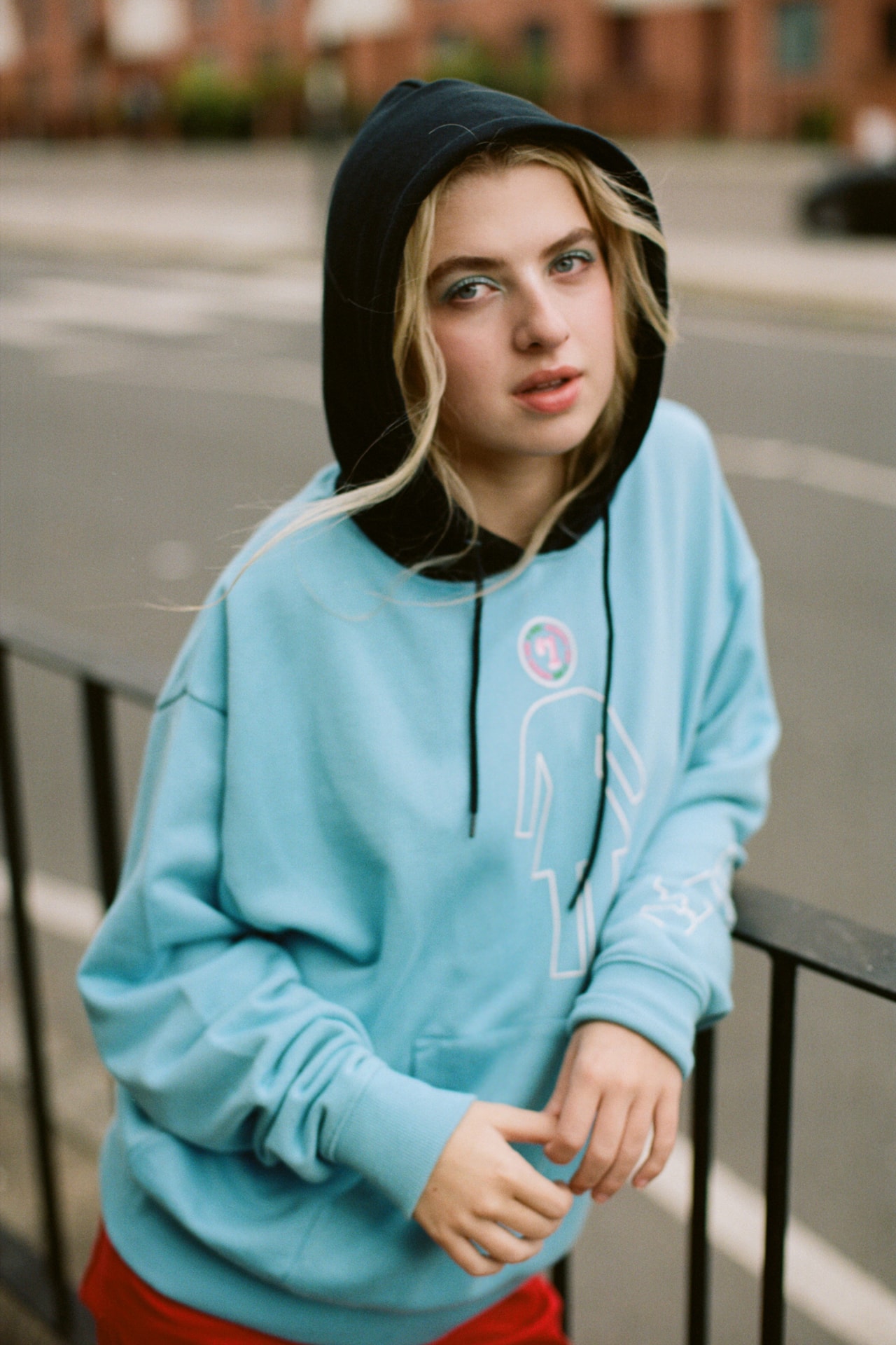 X-Girl Fall Winter 2018 Collection Anais Gallagher Campaign Hoodie Black Blue