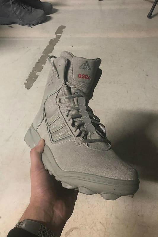 032c x adidas Military Boot On Foot 