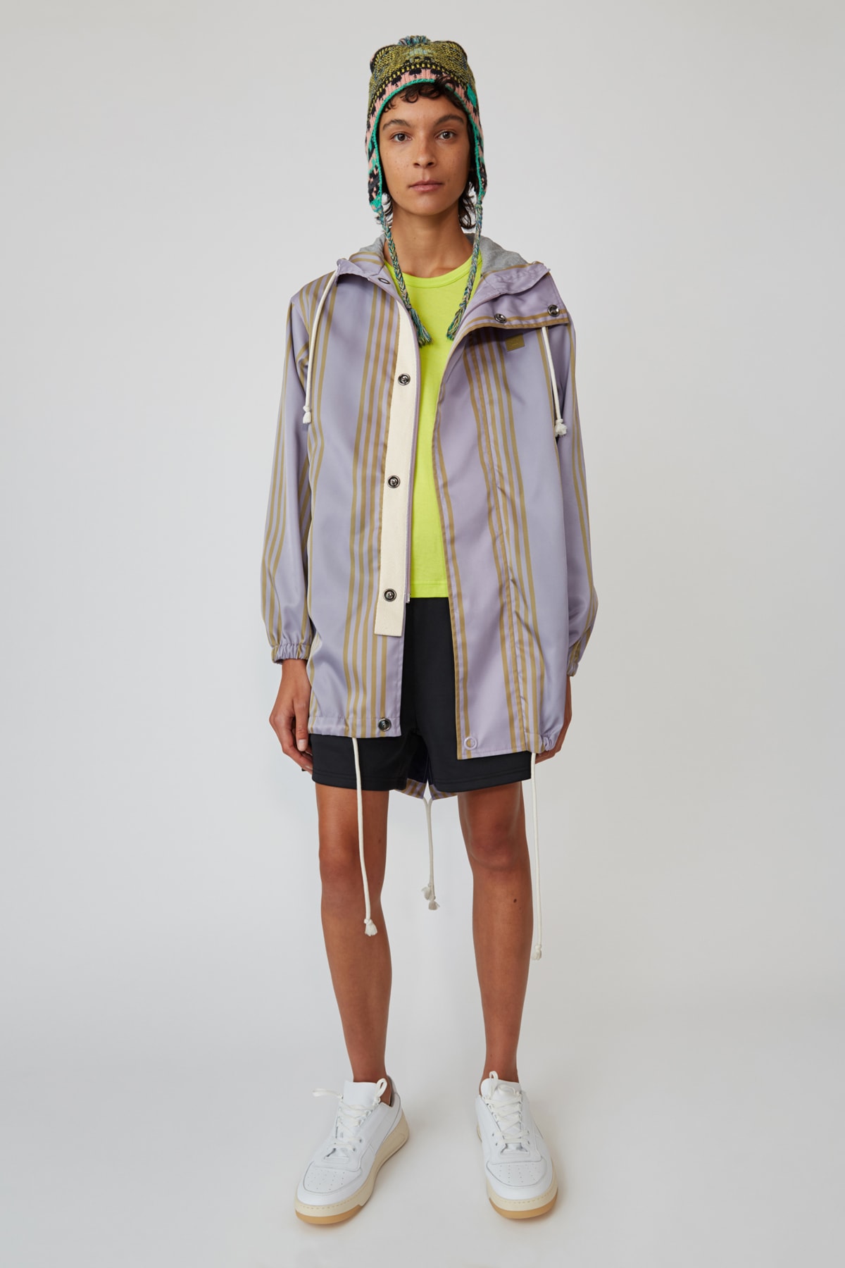 Acne Studios Spring/Summer 2019 Face Collection Anorak Purple Shorts Black