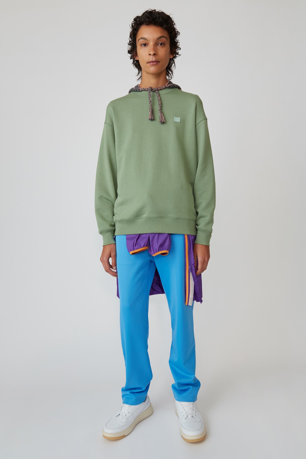 Acne Studios Spring/Summer 2019 Face Collection Sweatshirt Green Pants Blue