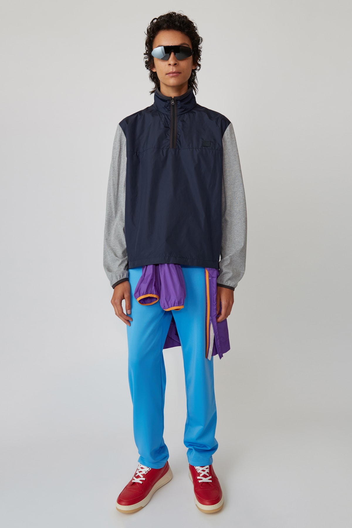 Acne Studios Spring/Summer 2019 Face Collection Hooded Sweatshirt Navy Pants Blue