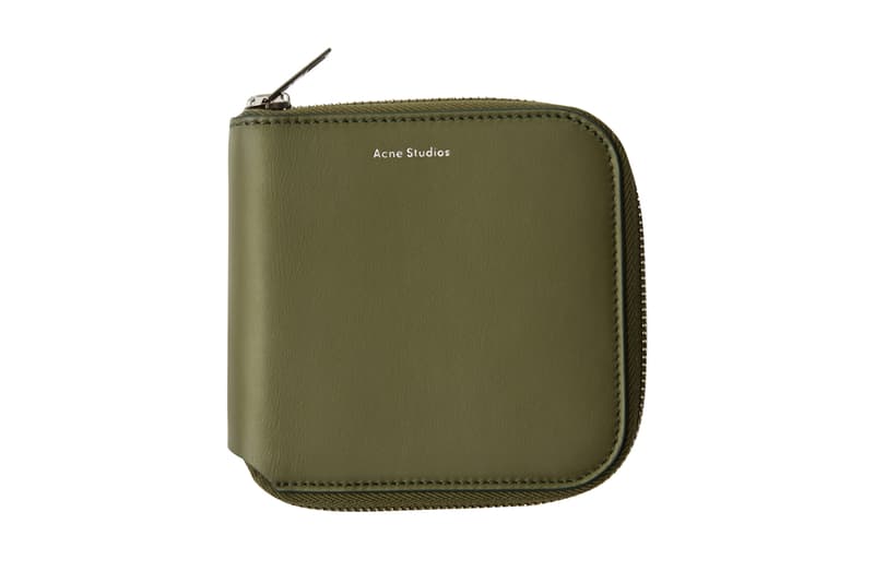 Acne Studios Zippered Wallet Green