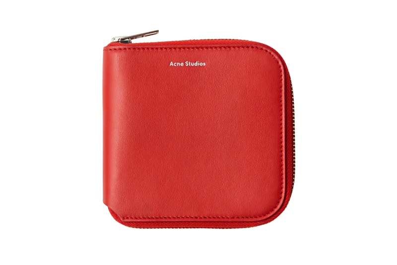 Acne Studios Zippered Wallet Red